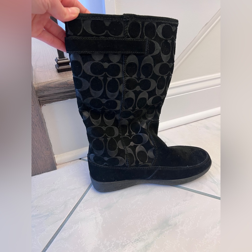 Coach Tanesha Suede Mid-Calf Boot Size 7.5B - Picture 2 of 13